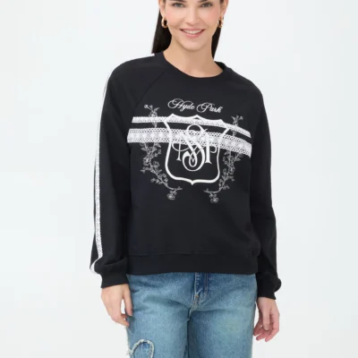 Sudadera con Franja Negra