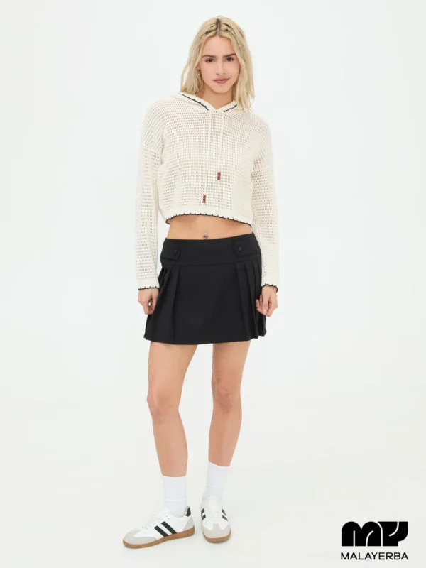 113250851110984-2 Sudadera Tejida Blanca