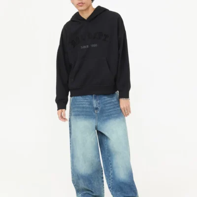 210251251110888-2 Sudadera Bordada Negra