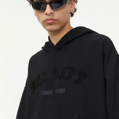 210251251110888-3 Sudadera Bordada Negra