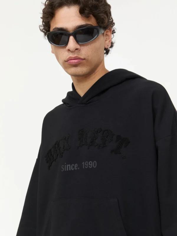 210251251110888-3 Sudadera Bordada Negra