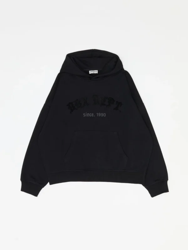 210251251110888-6 Sudadera Bordada Negra